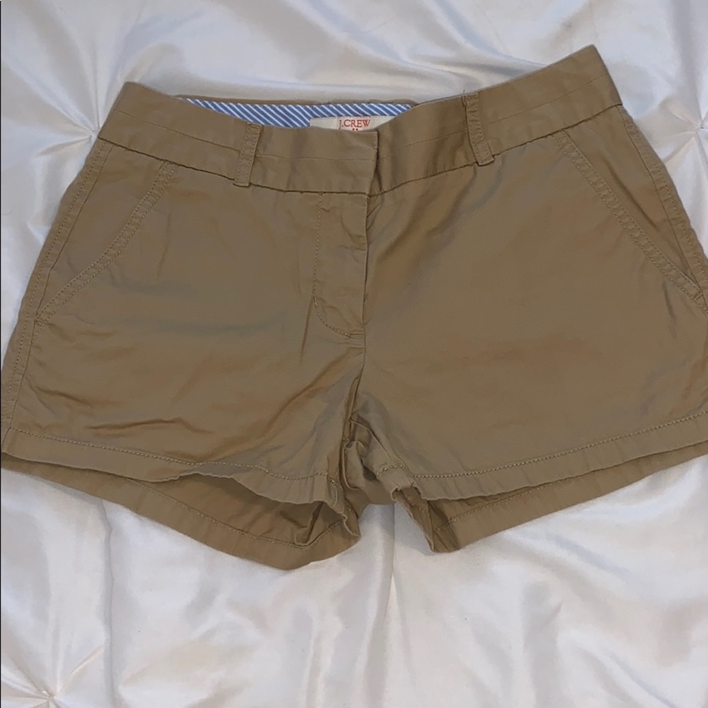 J. Crew khaki chino shorts